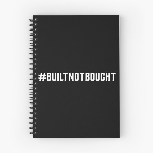 Item preview, #BuiltNotBought Hashtag T-Shirt designed and sold by DwishOriginals.
