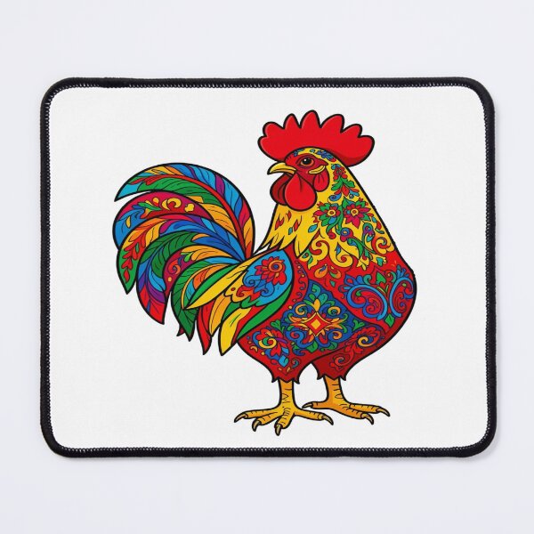 Item preview, Colorful Folk Rooster – Polish Slavic Folk Art Design designed and sold by myforestfog.