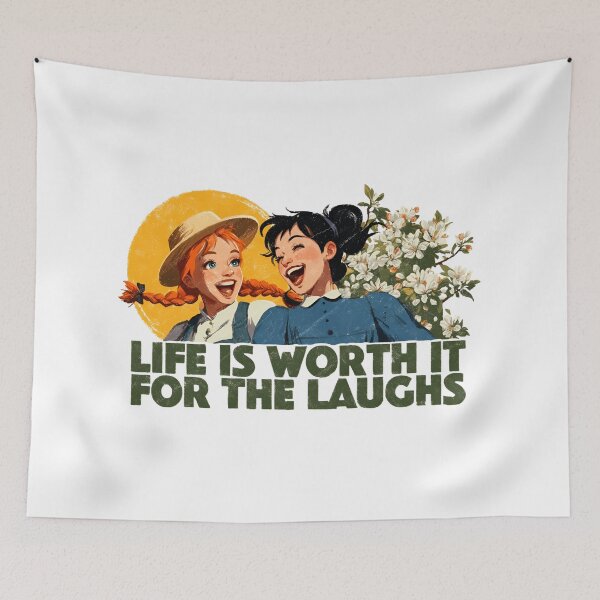 Item preview, Life Is Worth It For The Laughs Anne Shirley Diana Barry designed and sold by Fenay Designs.