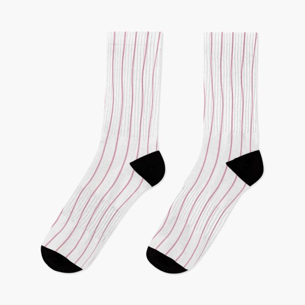 Item preview, Pinstriped White And Rose Pattern designed and sold by pattern-archive.