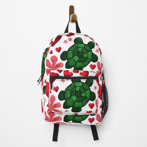 Item preview, Cute Turtle Floral Pattern | Red Flowers Hearts Aesthetic | Seamless Ocean Animal Design designed and sold by HopeAndHustle.