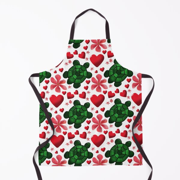 Item preview, Cute Turtle Floral Pattern | Red Flowers Hearts Aesthetic | Seamless Ocean Animal Design designed and sold by HopeAndHustle.