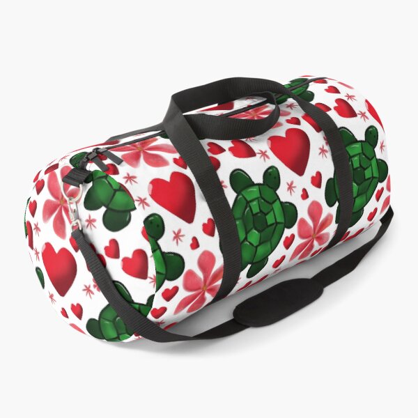 Item preview, Cute Turtle Floral Pattern | Red Flowers Hearts Aesthetic | Seamless Ocean Animal Design designed and sold by HopeAndHustle.
