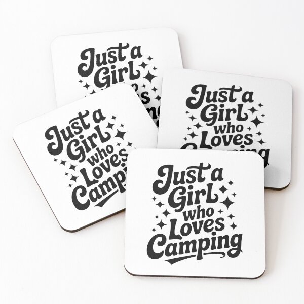 Item preview, Just a Girl Who Loves Camping designed and sold by jkrphoto.