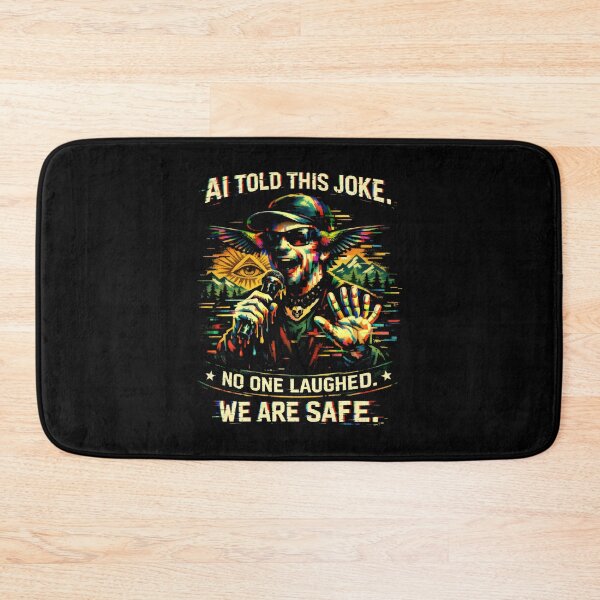Item preview, AI Told This Joke Glitch Art Stand Up Comedy designed and sold by SplashTastic.