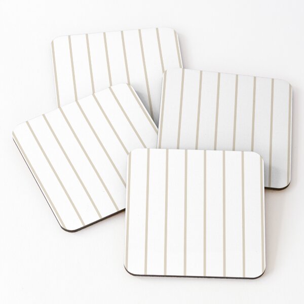 Item preview, Pinstriped White And Sand Pattern designed and sold by pattern-archive.