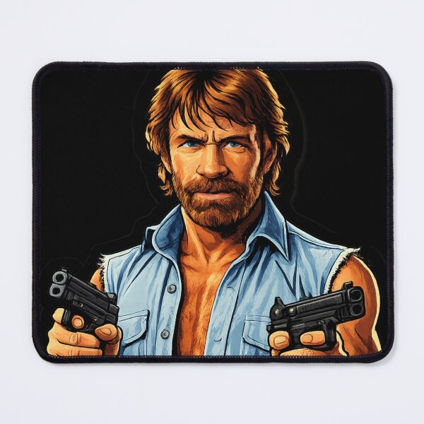 Item preview, Roundhouse Kick Action Hero Print art Inspired Martial Arts Legend Chuck Norris designed and sold by Bluebubbies.