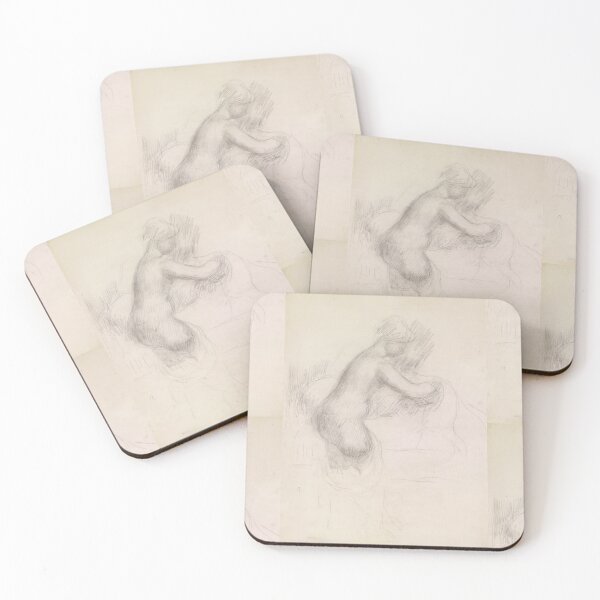 Item preview, La Toilette by Pierre-Auguste Renoir: Nude Figure Sketch Poster designed and sold by artofuniverse.