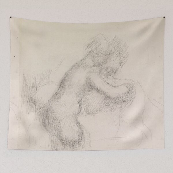 Item preview, La Toilette by Pierre-Auguste Renoir: Nude Figure Sketch Poster designed and sold by artofuniverse.