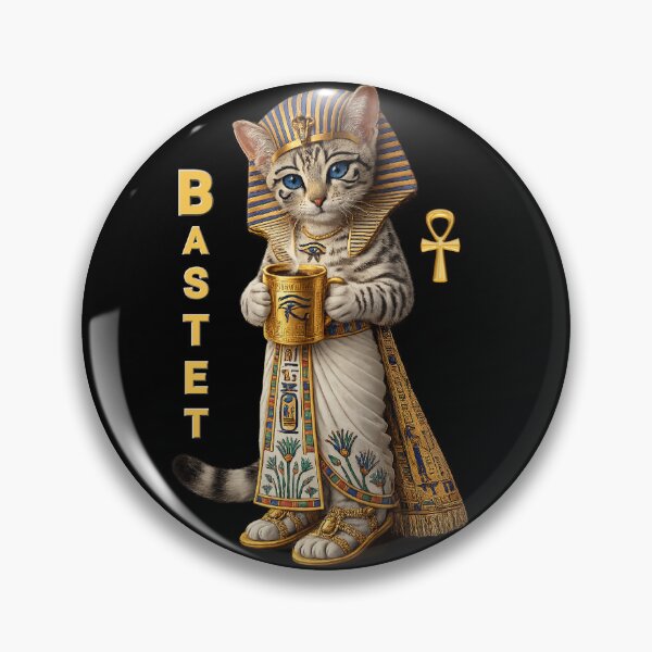 Item preview, 3Bastet Egyptian Cat Goddess – Ancient Egypt Aesthetic Cat Art, Sacred Bastet Coffee Design, Mythology Cute Cat Gift designed and sold by TuyaArts.