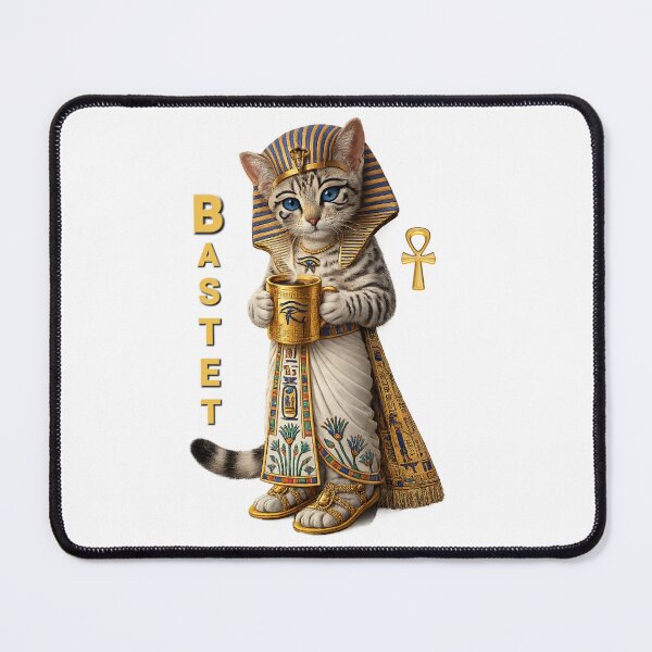 Item preview, 3Bastet Egyptian Cat Goddess – Ancient Egypt Aesthetic Cat Art, Sacred Bastet Coffee Design, Mythology Cute Cat Gift designed and sold by TuyaArts.