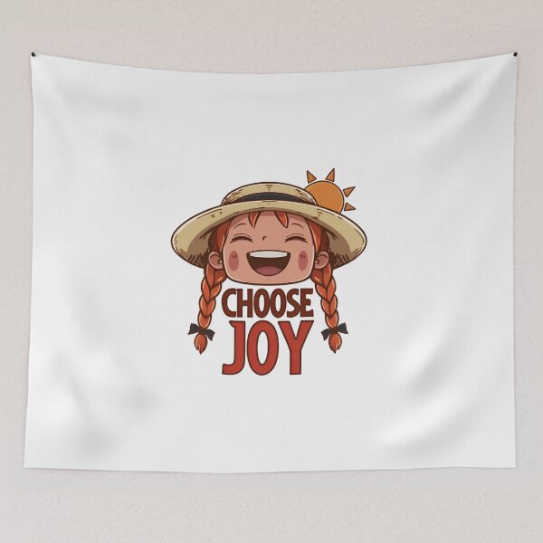 Item preview, Choose Joy Cute Anne of Green Gables Chibi Portrait designed and sold by Fenay Designs.