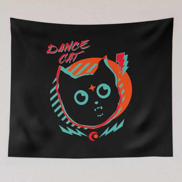 Item preview, Dance Cat – Retro Neon Cute Kitty Design designed and sold by onlin3boutiqu3.