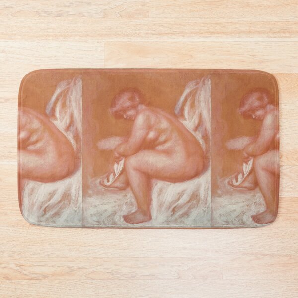 Item preview, La Toilette Ou Femme Nue Sessuyant by Pierre-Auguste Renoir: Nude Study Poster designed and sold by artofuniverse.
