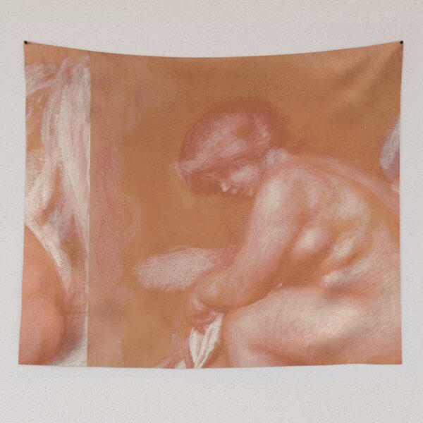 Item preview, La Toilette Ou Femme Nue Sessuyant by Pierre-Auguste Renoir: Nude Study Poster designed and sold by artofuniverse.