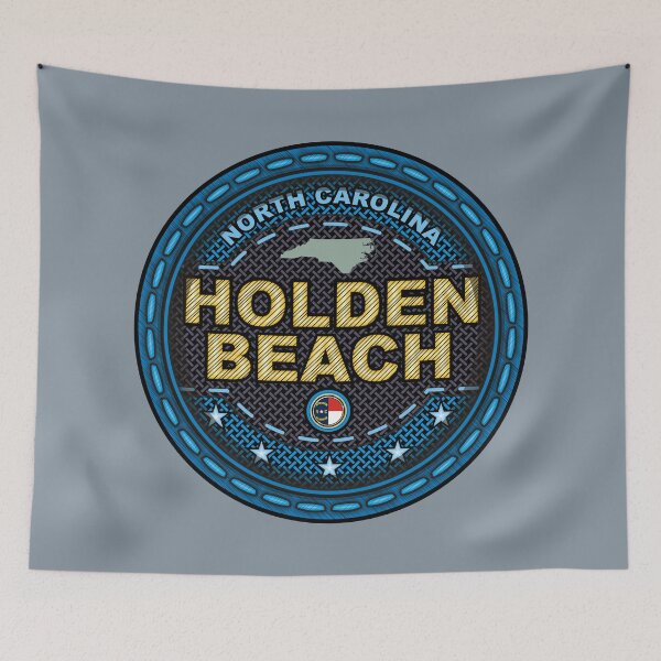 Item preview, Holden Beach North Carolina stitching effect blue designed and sold by studioss76.