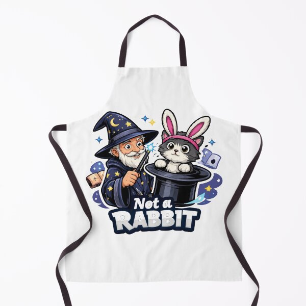 Item preview, Not a Rabbit – Wizard Pulling Cat Funny designed and sold by JVDesignsShop.