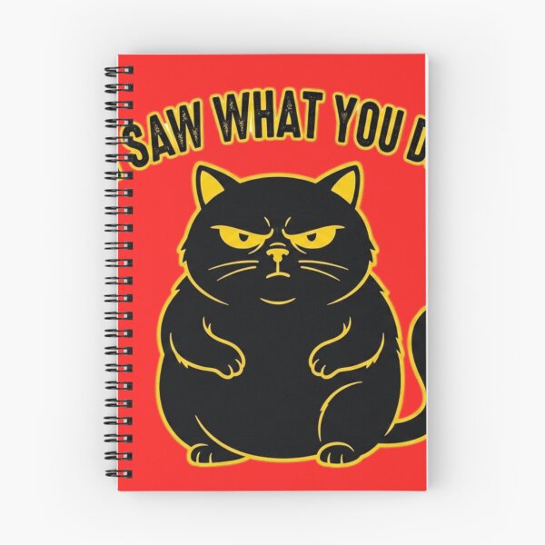 Item preview, Funny Black Cat - I Saw What You Did - Grumpy Judgmental Cat designed and sold by Artskit.