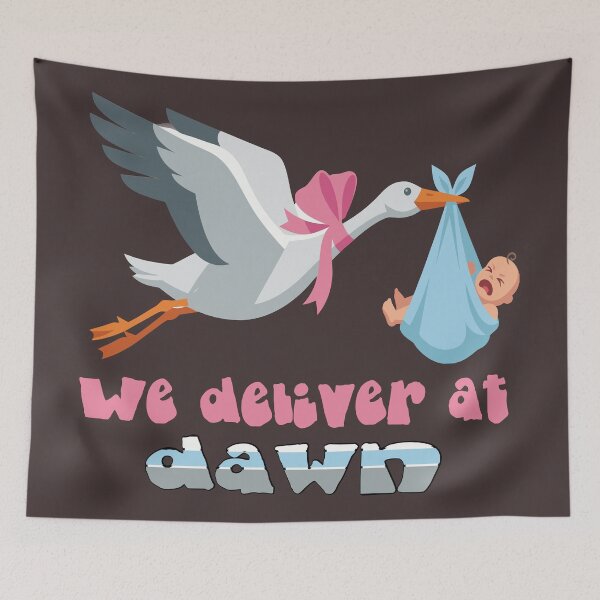Item preview, We Deliver At Dawn Funny Baby Delivery Nurse Humor designed and sold by Colorfulman.