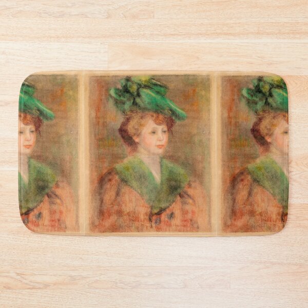Item preview, Lady With Green Hat Mlle Dieterle by Pierre-Auguste Renoir: Impressionist Portrait Poster designed and sold by artofuniverse.