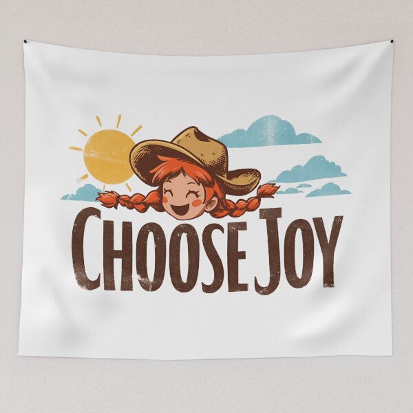 Item preview, Choose Joy Anne Shirley Laughing Quote Typography designed and sold by Fenay Designs.
