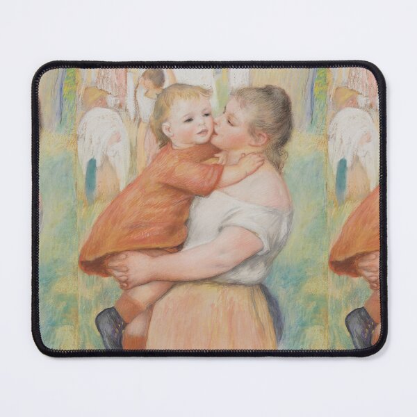 Item preview, Laundress and Her Child Aline and Pierre by Pierre Auguste Renoir: Impressionist Poster designed and sold by artofuniverse.