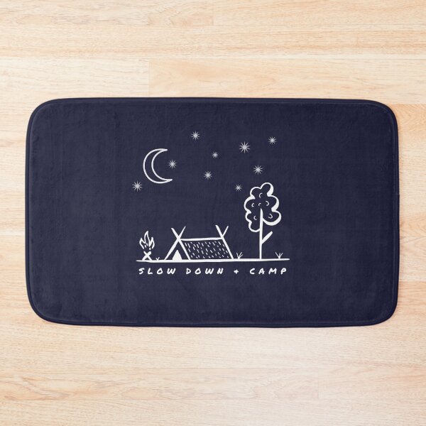 Item preview, Slow Down & Camp – Calm Camping Nature Design designed and sold by Slow Vibes Designs.