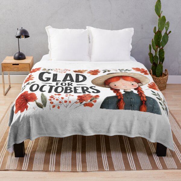Item preview, Glad For Octobers Anne of Green Gables Autumn Watercolor designed and sold by Fenay Designs.