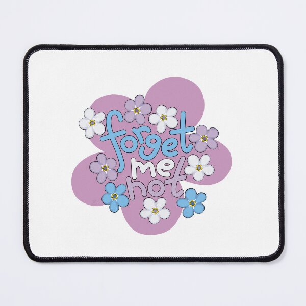 Item preview, Forget-Me-Nots and Message on Violet Floral Motif designed and sold by ChantellaGF.