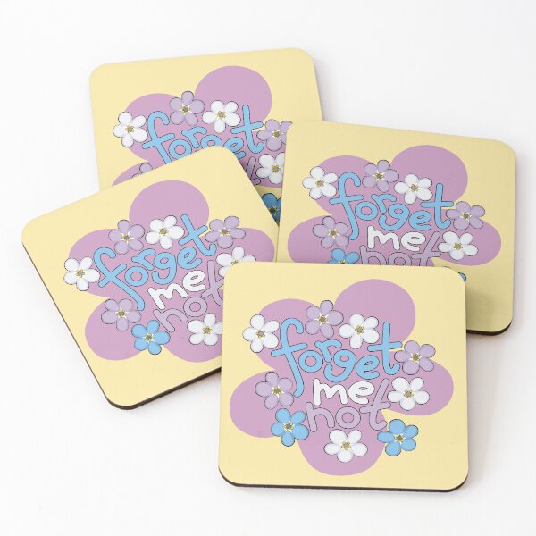 Item preview, Forget-Me-Nots and Message on Violet Floral Motif designed and sold by ChantellaGF.