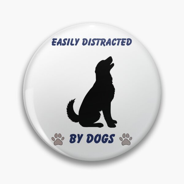 Item preview, Easily Distracted By Dogs Shirt – Funny Dog Lover Gift designed and sold by Refinedpaws.