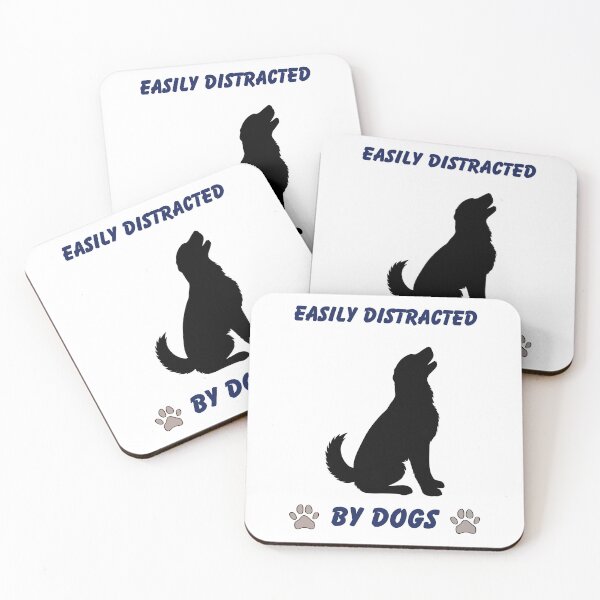 Item preview, Easily Distracted By Dogs Shirt – Funny Dog Lover Gift designed and sold by Refinedpaws.