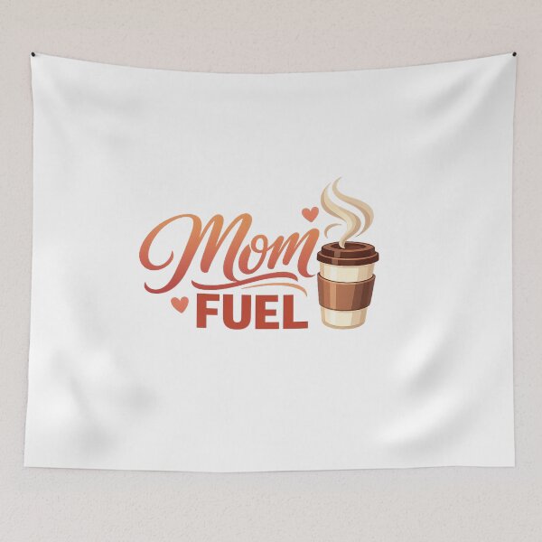 Item preview, Mom Fuel Coffee Cup - Cozy Modern Typography Design designed and sold by MKreative Studio.