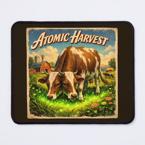Item preview, Retro Americana Two-Headed Cow Art designed and sold by agearb.
