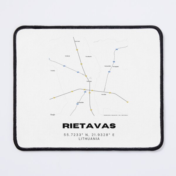 Item preview, Rietavas Lithuania Minimalist Map Poster | Modern City Street Map Art designed and sold by RM-Journey.