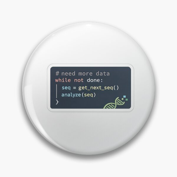 Item preview, Bioinformatics Code Sticker for Researchers designed and sold by HypatiaLab.