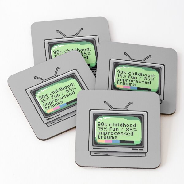 Item preview, 90s Childhood Trauma Pixel Art Nostalgia designed and sold by SplashTastic.