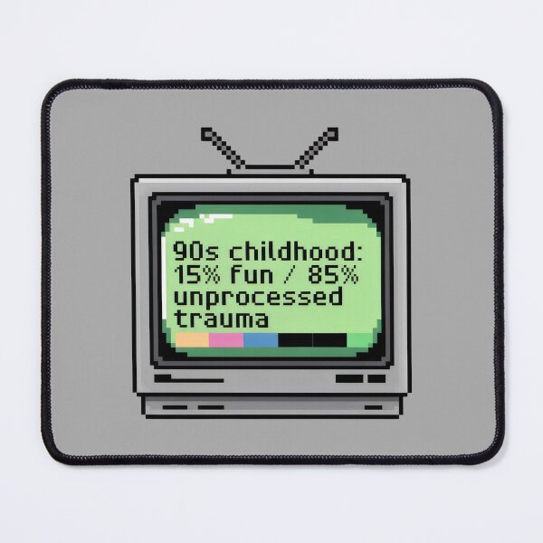 Item preview, 90s Childhood Trauma Pixel Art Nostalgia designed and sold by SplashTastic.