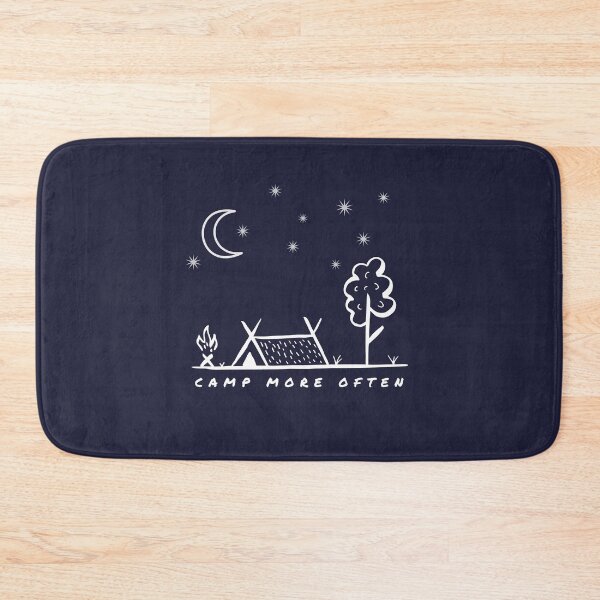 Item preview, Camp More Often – Minimal Camping Nature Design designed and sold by Slow Vibes Designs.