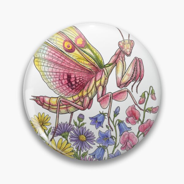 Item preview, Pink praying mantis designed and sold by PP&RAINBOW SHOP.