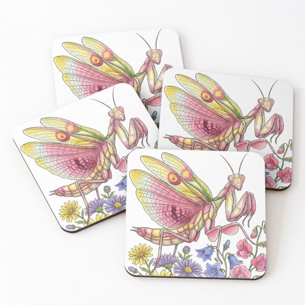Item preview, Pink praying mantis designed and sold by PP&RAINBOW SHOP.