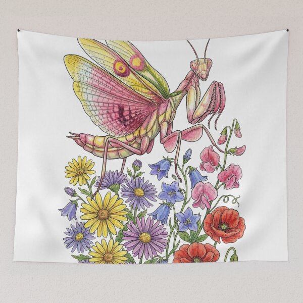 Item preview, Pink praying mantis designed and sold by PP&RAINBOW SHOP.