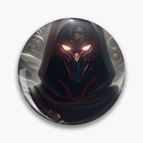 Item preview, ​The Shadow Warlord - Alien Samurai Mage with Glowing Eyes designed and sold by MouradStudio.