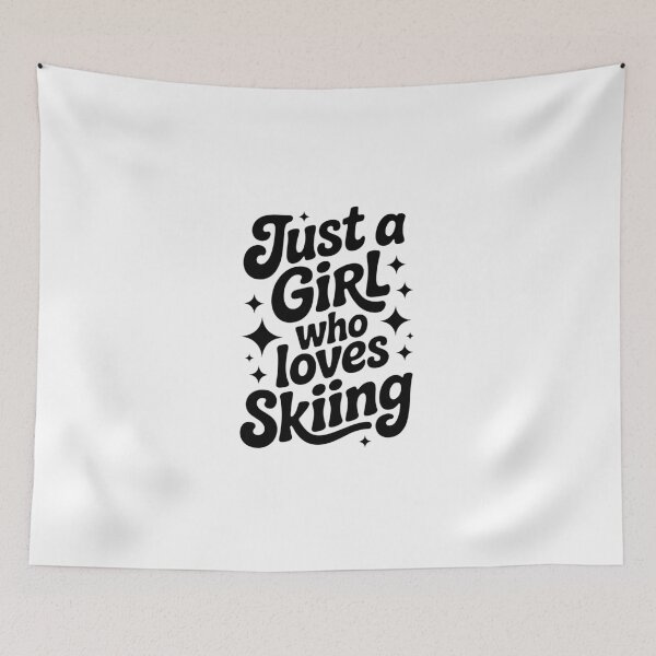 Item preview, Just a Girl Who Loves Skiing designed and sold by jkrphoto.