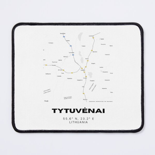 Item preview, Tytuvėnai Lithuania Minimalist Map Poster | Elegant City Map Wall Art designed and sold by RM-Journey.