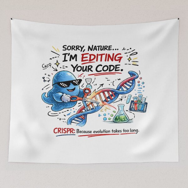 Item preview, CRISPR Gene Editing Joke - Funny Biology T-Shirt designed and sold by HypatiaLab.