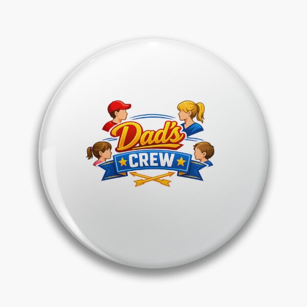 Item preview, Dad’s Crew Family Badge - Bold & Playful Design for Apparel designed and sold by MKreative Studio.