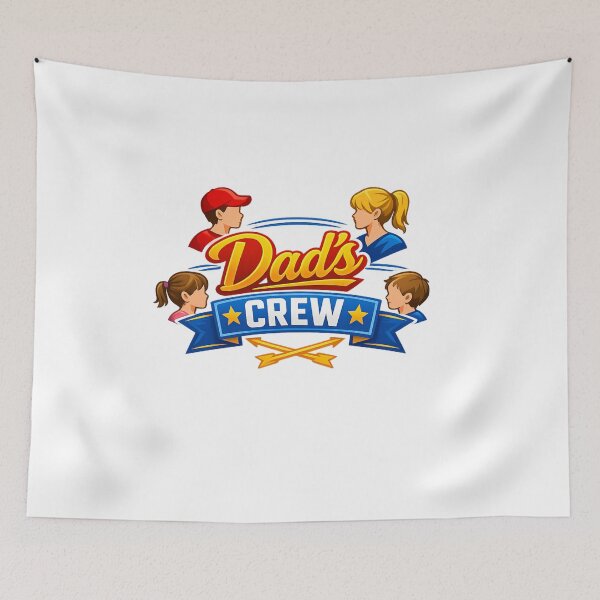 Item preview, Dad’s Crew Family Badge - Bold & Playful Design for Apparel designed and sold by MKreative Studio.