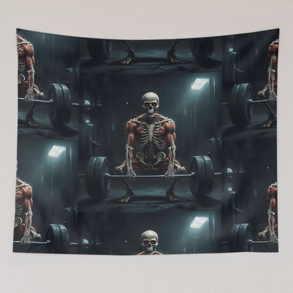 Item preview, Deadlift Anatomy - Skeleton and Muscle Bodybuilder designed and sold by MouradStudio.