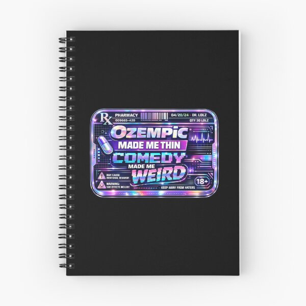 Item preview, Comedy Made Me Weird Retro Futurism Pharmacy Parody designed and sold by SplashTastic.